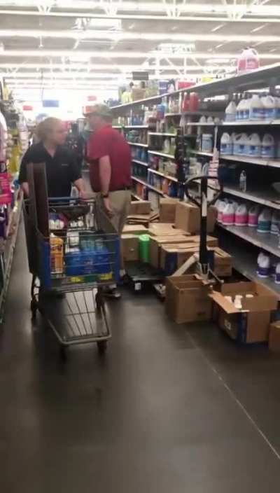 This man believed a young Walmart employee pants were too low which made him deeply angry