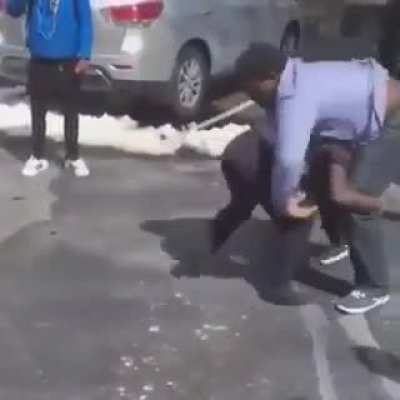 Little dude gets slammed 3 times
