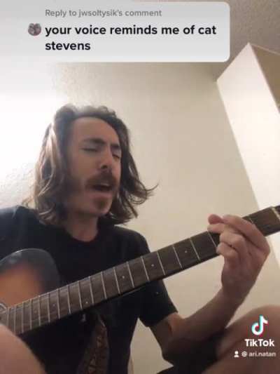 Since I&rsquo;ve gotten a couple comments saying I sound like Cat Stevens, here&rsquo;s a clip of me playing some Cat Stevens.