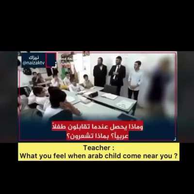 Isrealites indoctrinated to destroy aqsa mosque and hate/kill arabs