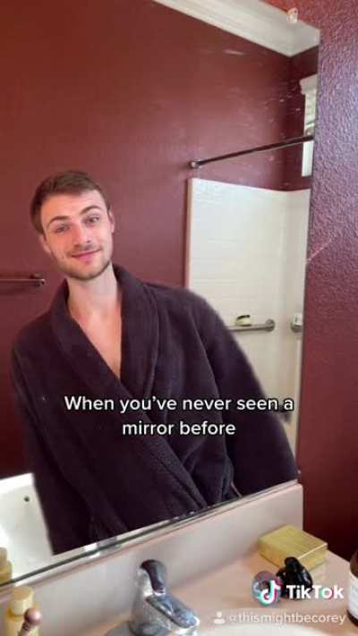 When you&rsquo;ve never seen a mirror before