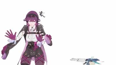 No really, I was wondering what she was doing back there and my brain thought: