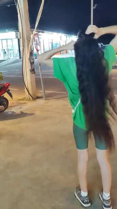 From a ponytail into a braid