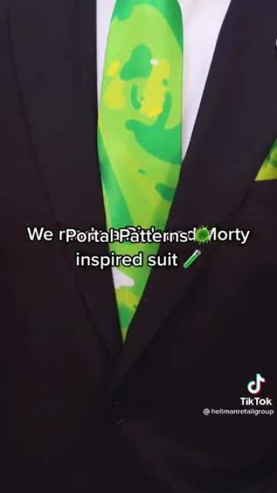 Rick and Morty themed custom suit