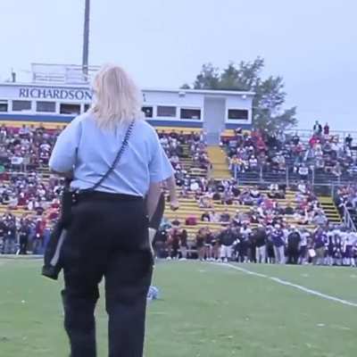 Trying to streak in the middle of a football game...WCGW