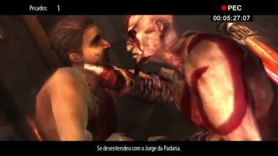 Porra kratos.. voce precisa disso?.. (quem quiser saber o video inteiro &eacute; s&oacute; olhar os comentarios)