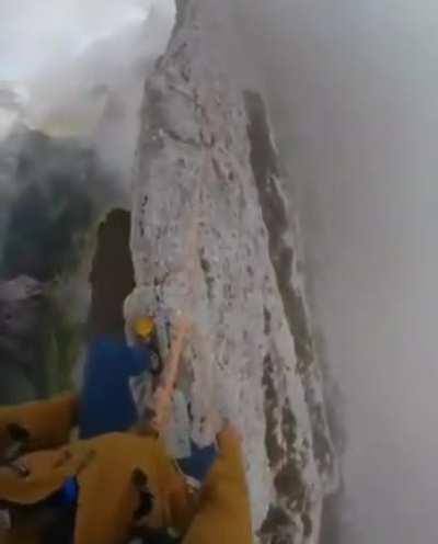 Difference in weather between two sides of the mountain