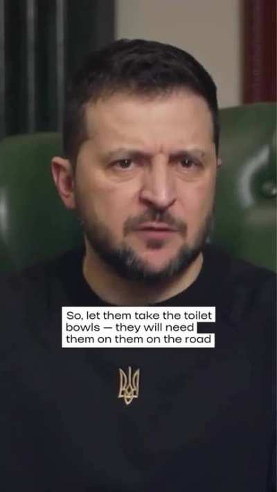 Russians have two options - either they pack and leave ASAP or Ukrainian army will kick them out. Key point from the President&rsquo;s address yesterday