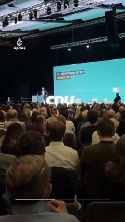 German Chancellor scolds pro-Palestine protester