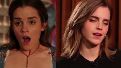 Emma Watson‘s face when you put your dick inside her tight pussy