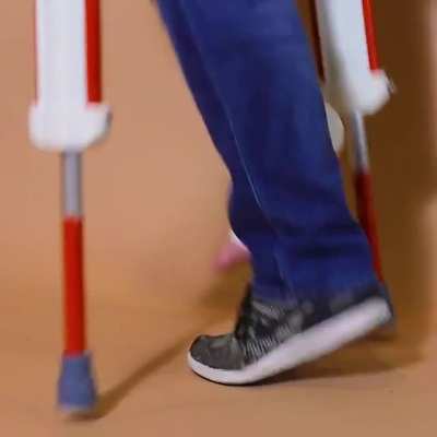 I design fake products and I made Pogo Stick Crutches for my broken leg