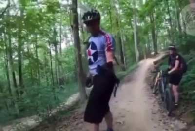 Male Karen freaks because handicap people aren’t allowed to enjoy a trail. (Falsely tries to claim wheel chair is e-bike)