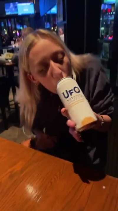 A different way to drink a can