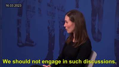 PM Sanna Marin on the future of Finnish-Russian relations (16.03.2023)