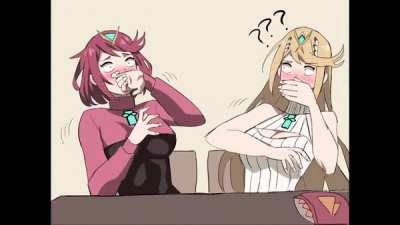 One sexy &ldquo;accident&rdquo; between Mythra and Pyra (jourd4n)