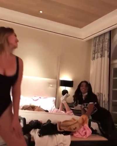 Almost popping out