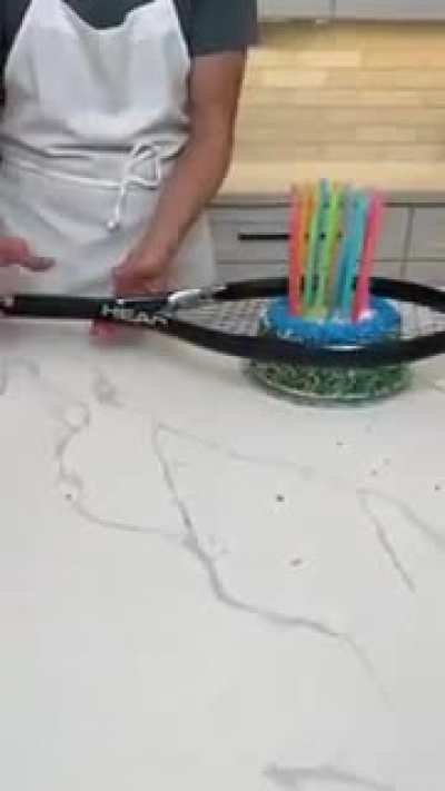 Tennis Racquet Cake