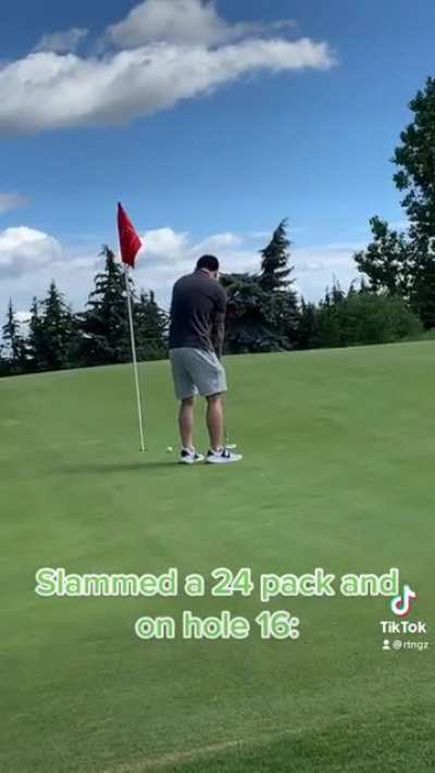 When you drink too much at golf&hellip; wait for the end🤣