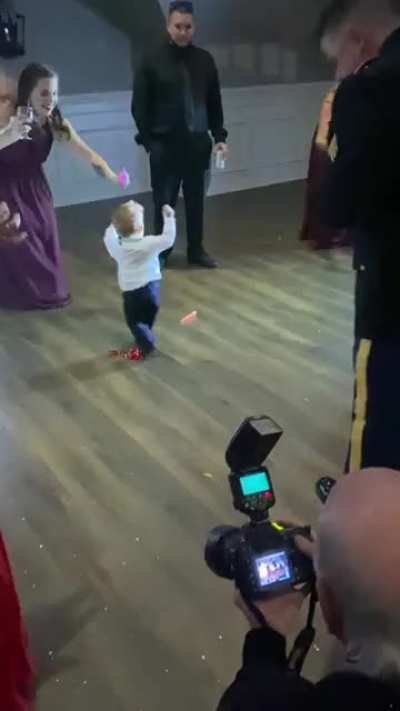 My little nephew getting down to post Malone at his moms weeding