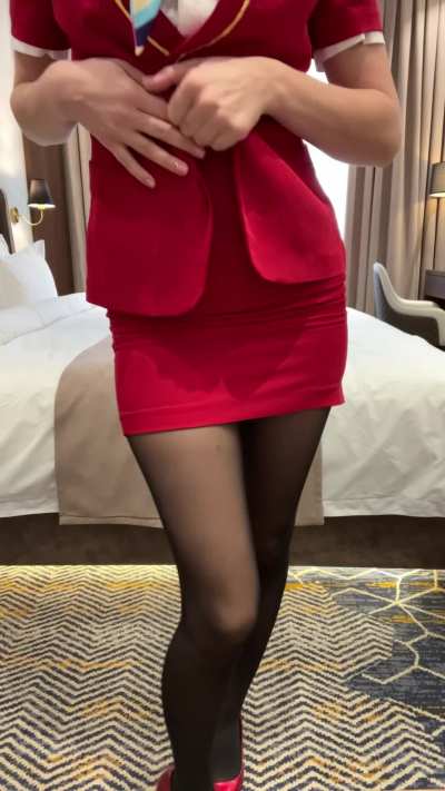 Here is your naughty cabin crew