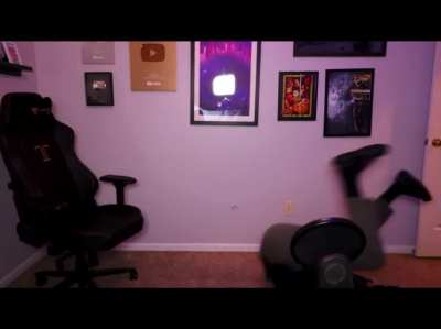 Sam Tabor attempting parkour