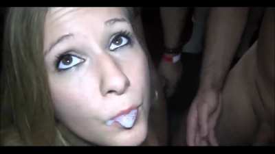 Well Behaved German Slut Gets Gangpied, Swallows A Load And Gets Her Creamfilled Pussy Eaten By Another Girl