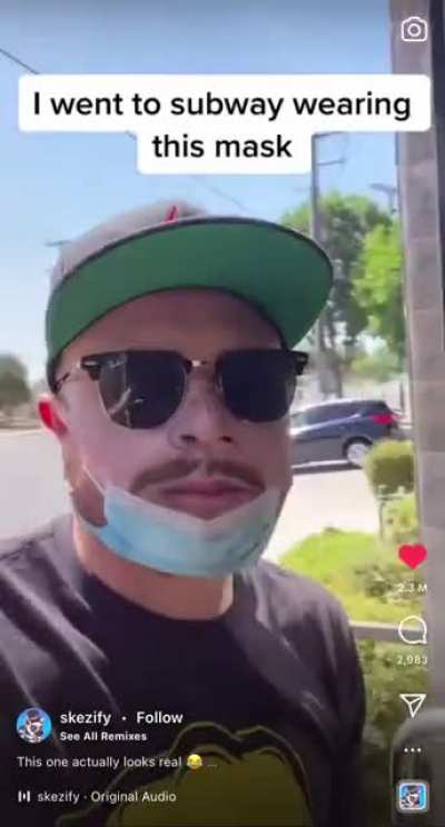 anti masker wannabe
