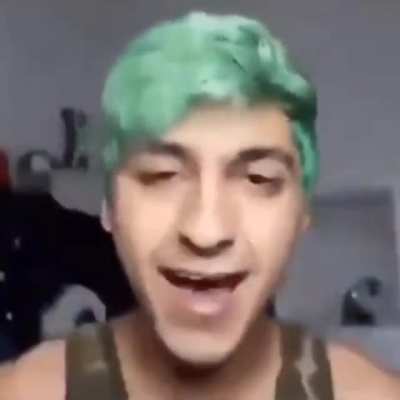 guy turns into blue among us??? 😳😳😳🤪🤪🤪 sus 😂😂😂