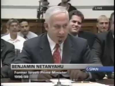 2002 Netanyahu on how to get regime change in Iran