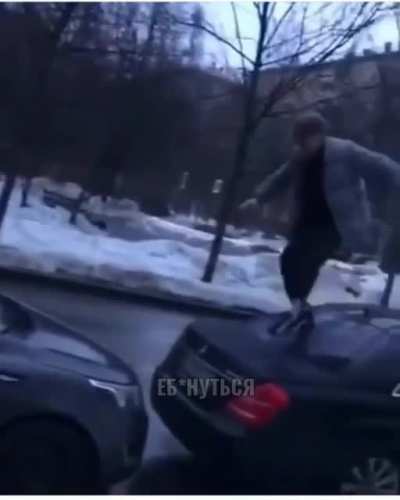 Russian car hopping fun