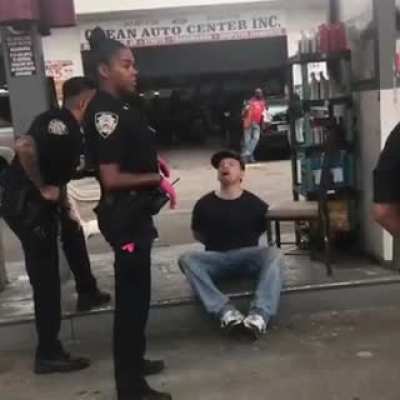 Serbian police arrested a tourist guy for being white.
