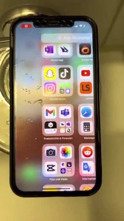 When your phone gets wet!