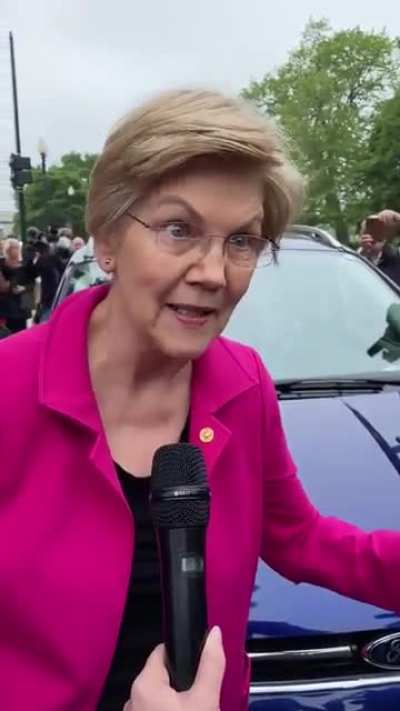 Elizabeth Warren is visibly furious. This is the energy every single Democrat should be bringing to fight to protect Roe