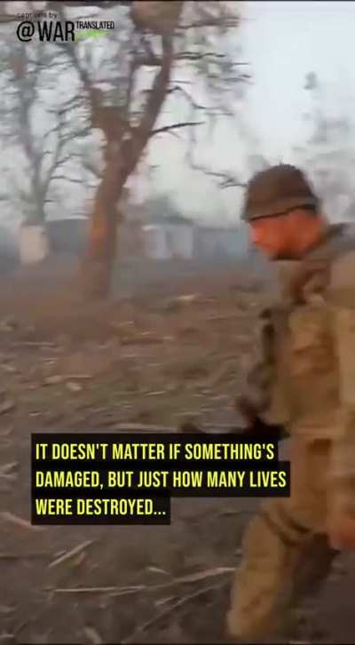 Ukrainian warriors from the 7th Battalion "Arey" inspecting the battlefield in the recently liberated village of Staromaiorske (English Subtitles)