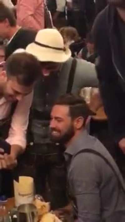 Snorting "Kok" off a cock at Oktoberfest in Munich. These guys aren&rsquo;t on drugs (although they may be drunk) as it&rsquo;s a legal menthol and sugar powder called &ldquo;Wiesn Kok&rdquo;.