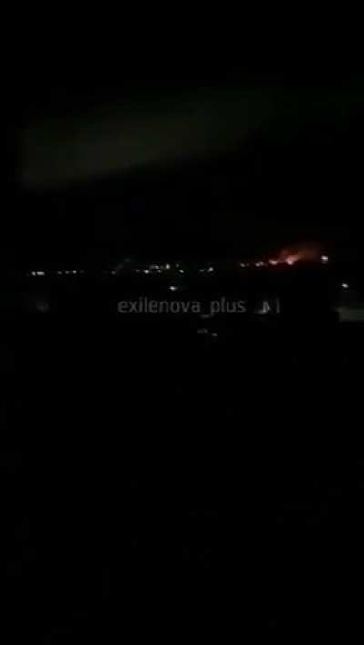 Russian civilians are filming the moment Ukrainian "Liutyi" UAVs attack the oil depot of OAO NS-Oil in Ulyanovsk, Ulyanovsk Oblast.