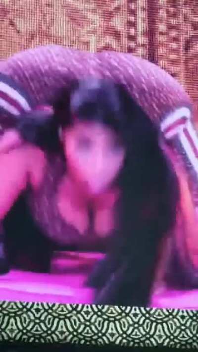 Nicki on the big screen 🍑