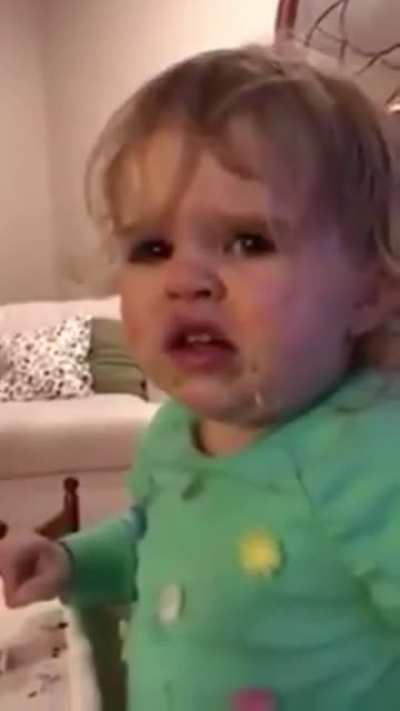 kid tries wasabi