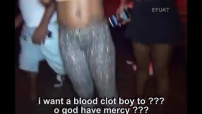 DJ sets girl's ass on fire