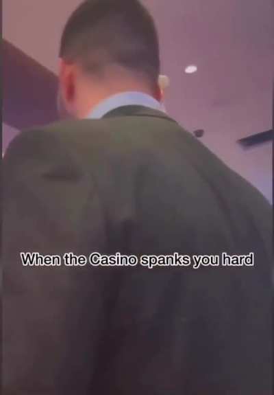 Man loses money at casino then starts preaching about the impact it has in the community