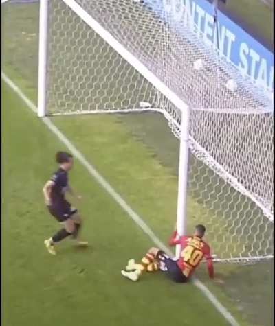 Wide open goal missed