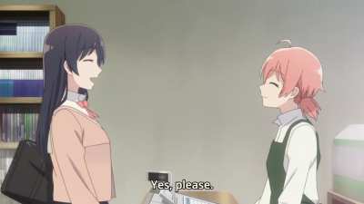 Buying a book at your crush&rsquo;s bookstore [Bloom Into You]