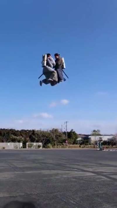 Samurai with jet packs.