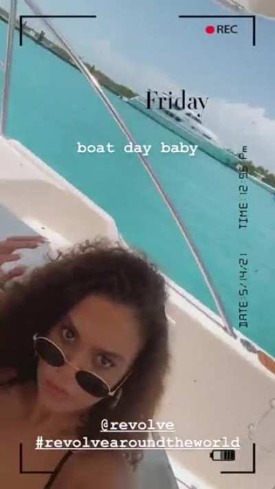 on a boat