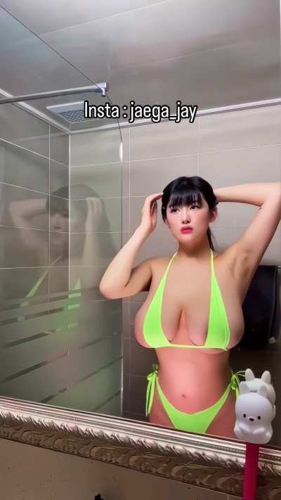 Big busty in bikini