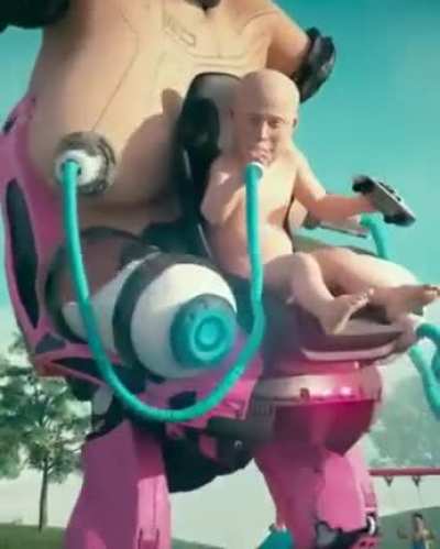 Thanks, I hate X &AElig; A-12 playing in the park (art by @beeple)