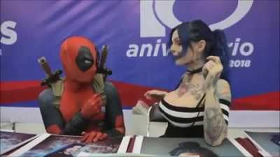 D-Piddy and Riae as Deadpool and Vanessa