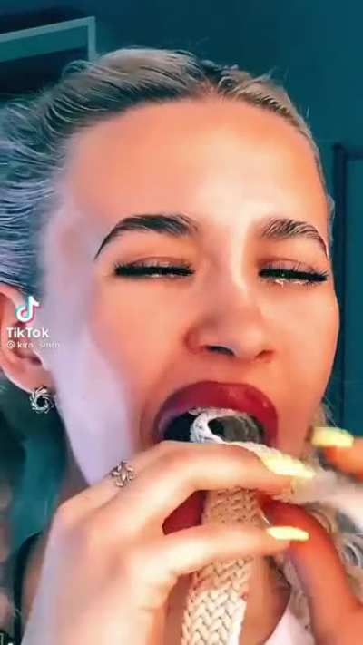 She&rsquo;s got like 20 videos of chewing on a rope