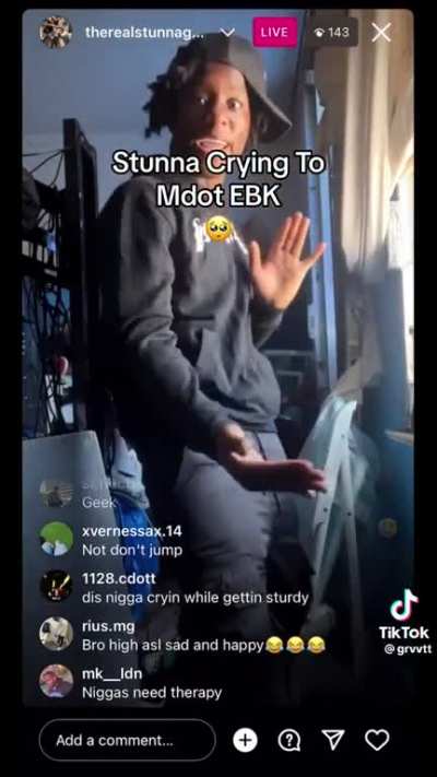Stunna geek crying while getting sturdy &eth;&shy;&eth;&shy;