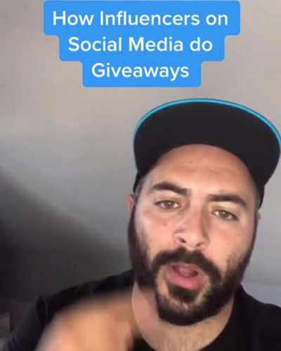How Influencers on Social Media do giveaways